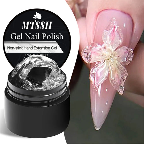 2/3pcs Clear Antihaft-Handverlängerungs-Gel-Nagel-Politur-Set 3D-Formung/Skulptieren/Carven UV/LED Gel Jelly Hard Gel Manicure DIY