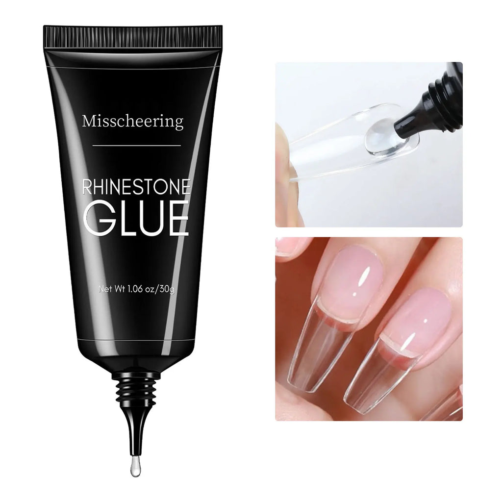30g Nail Rhinestone Glue for 30g Nagel Strass Kleber für Nailr Strong Gel Nagelkleber für Nagel Charm 3D Nägel Bling Gel Dekoration Gem Nail Art Diamanten
