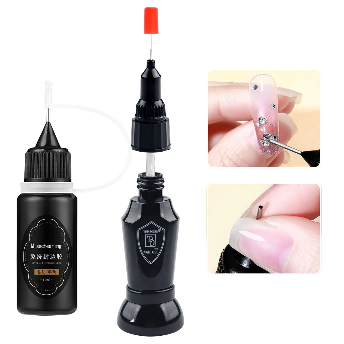30g Nail Rhinestone Glue for 30g Nagel Strass Kleber für Nailr Strong Gel Nagelkleber für Nagel Charm 3D Nägel Bling Gel Dekoration Gem Nail Art Diamanten