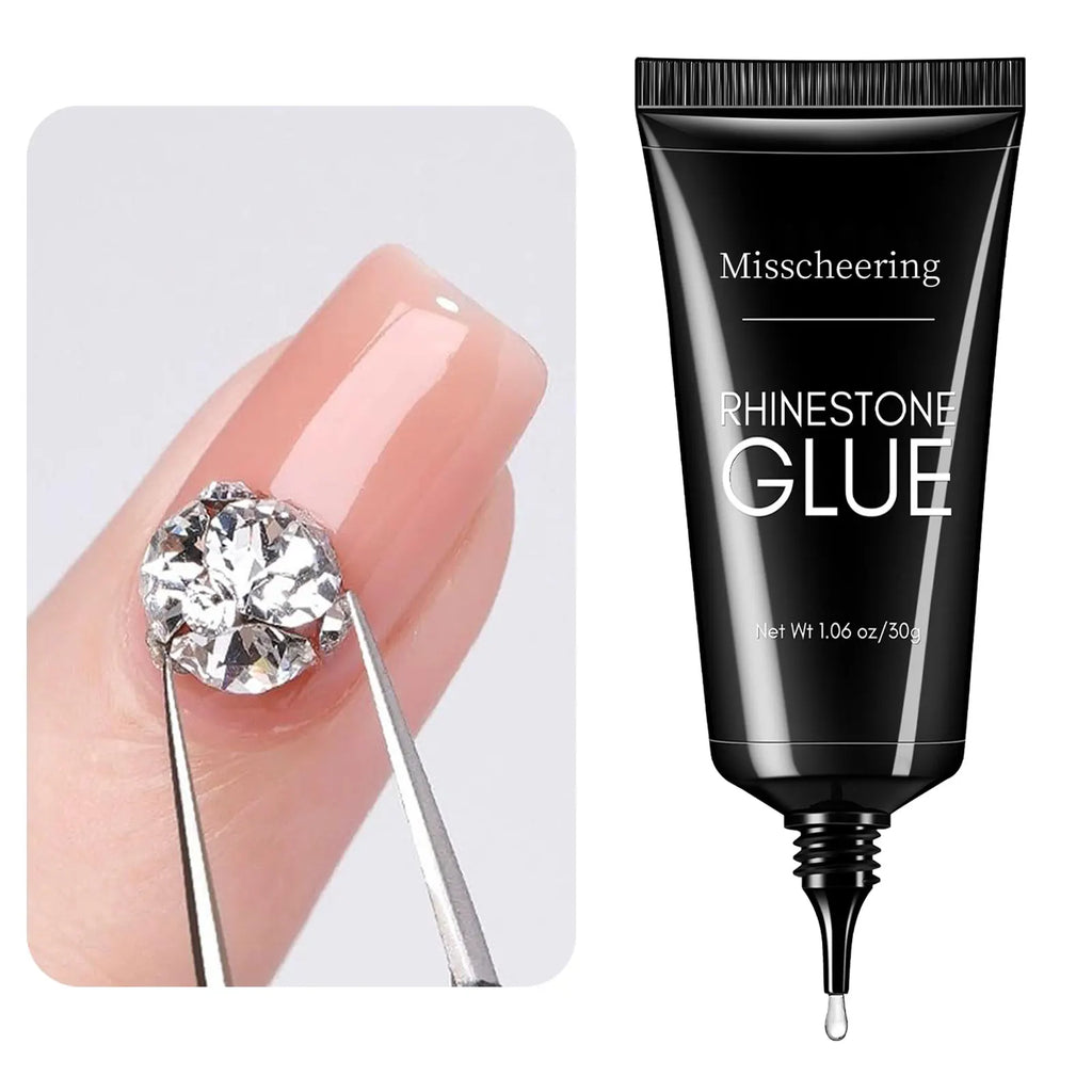 30g Nail Rhinestone Glue for 30g Nagel Strass Kleber für Nailr Strong Gel Nagelkleber für Nagel Charm 3D Nägel Bling Gel Dekoration Gem Nail Art Diamanten