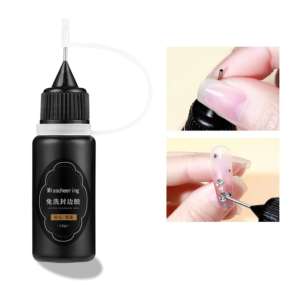 30g Nail Rhinestone Glue for 30g Nagel Strass Kleber für Nailr Strong Gel Nagelkleber für Nagel Charm 3D Nägel Bling Gel Dekoration Gem Nail Art Diamanten
