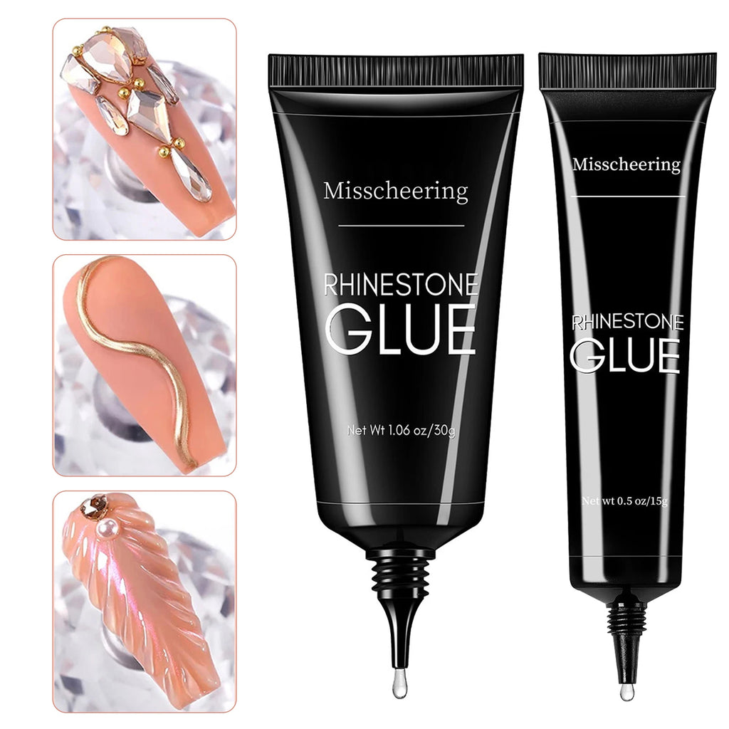 30g Nail Rhinestone Glue for 30g Nagel Strass Kleber für Nailr Strong Gel Nagelkleber für Nagel Charm 3D Nägel Bling Gel Dekoration Gem Nail Art Diamanten