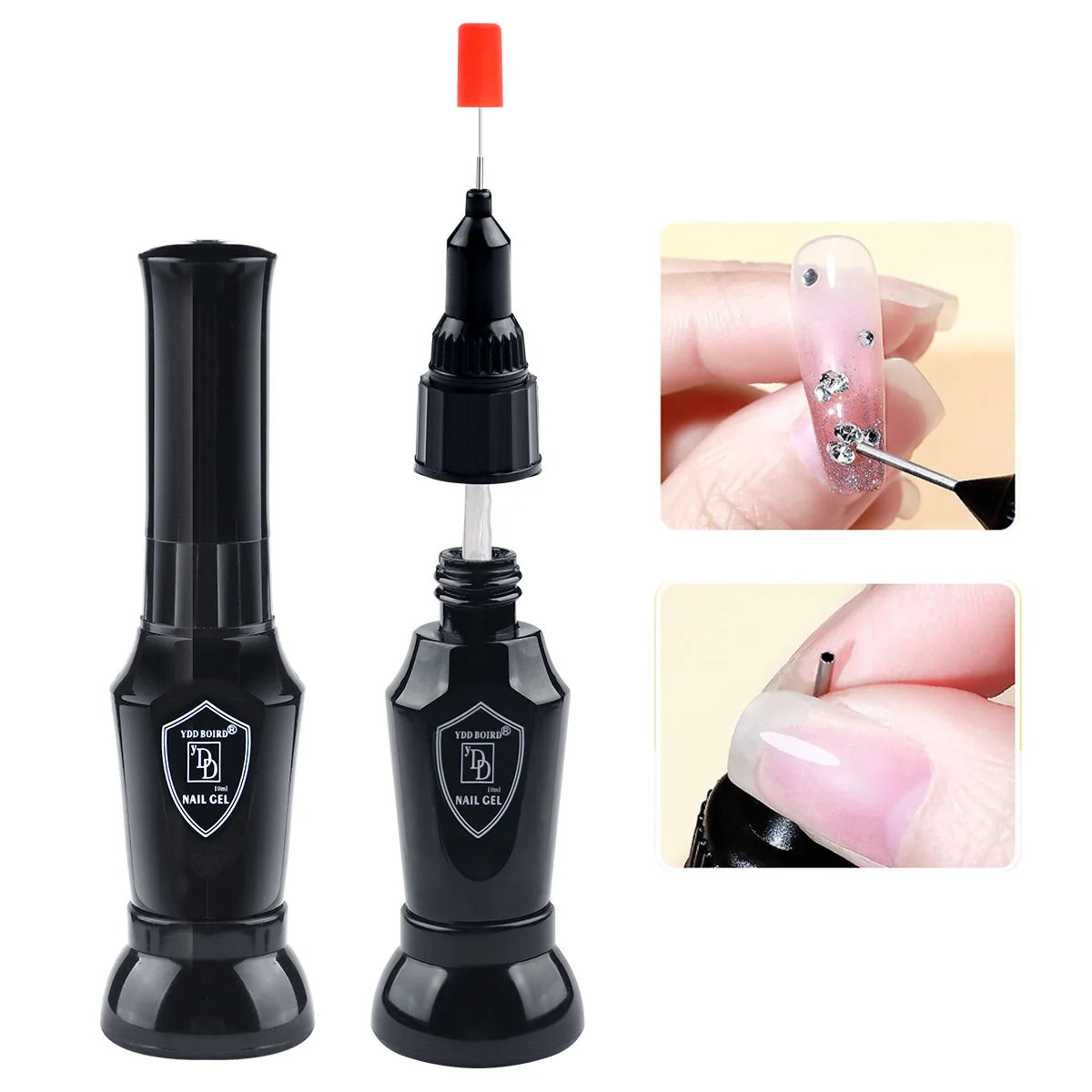 30g Nail Rhinestone Glue for 30g Nagel Strass Kleber für Nailr Strong Gel Nagelkleber für Nagel Charm 3D Nägel Bling Gel Dekoration Gem Nail Art Diamanten